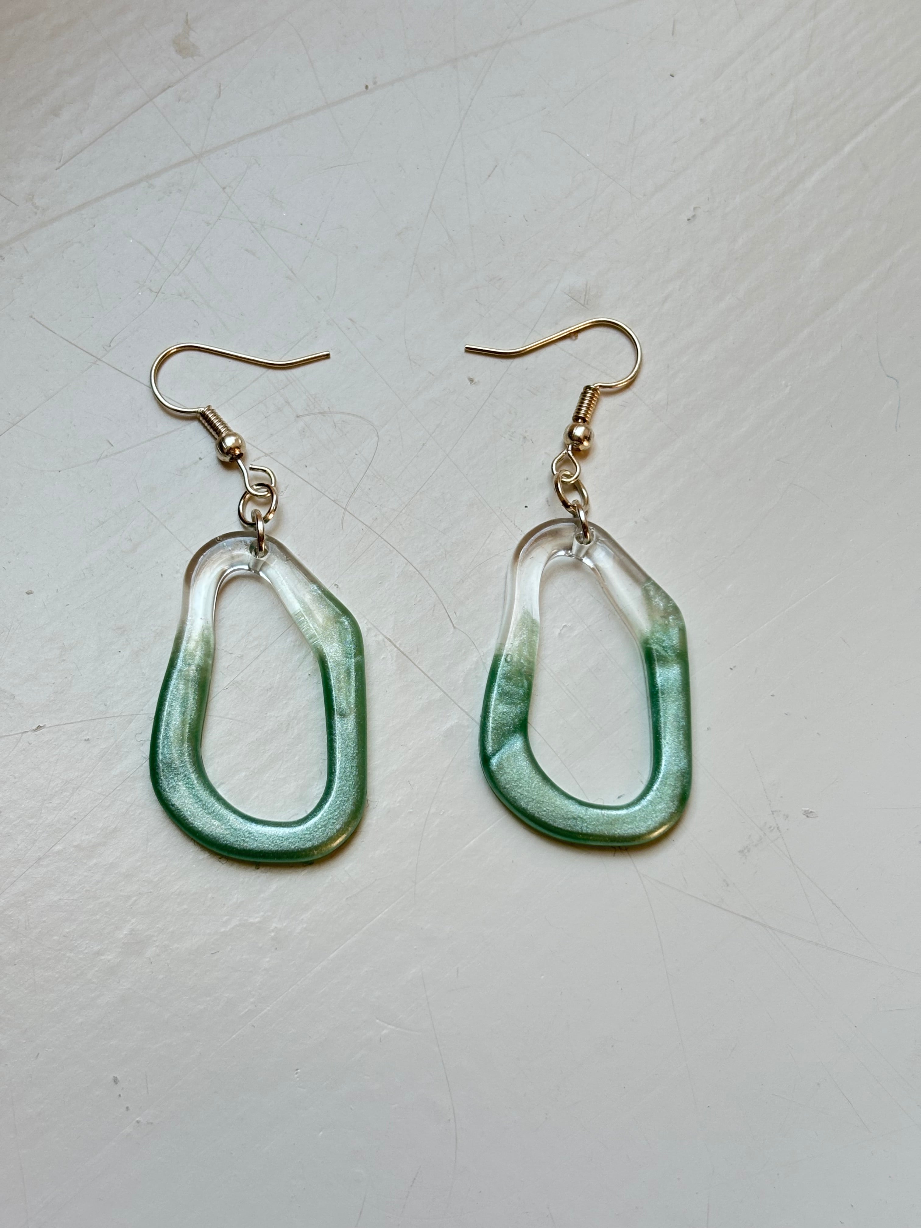 Squiggle-Hoop Earrings