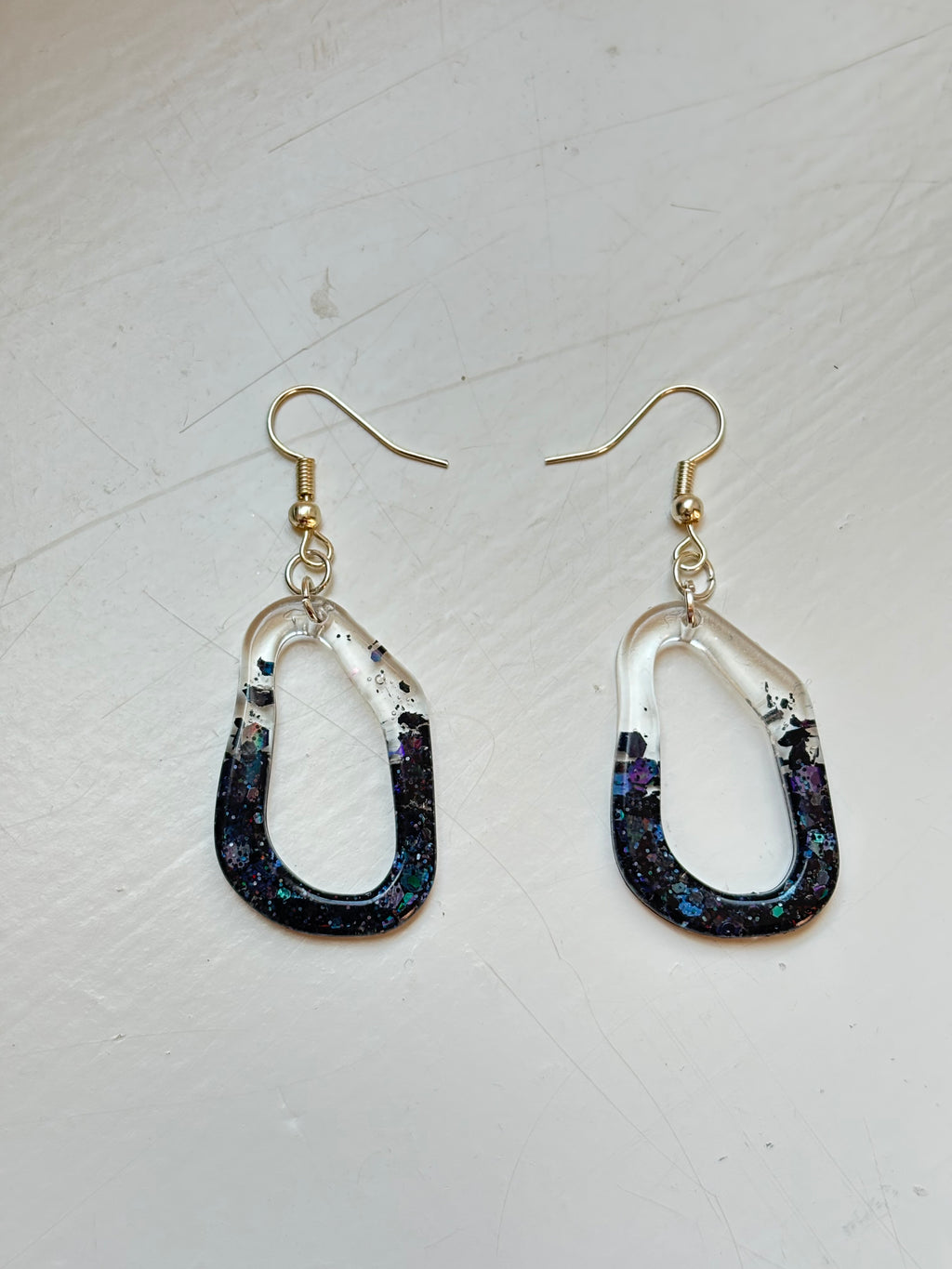 Squiggle-Hoop Earrings