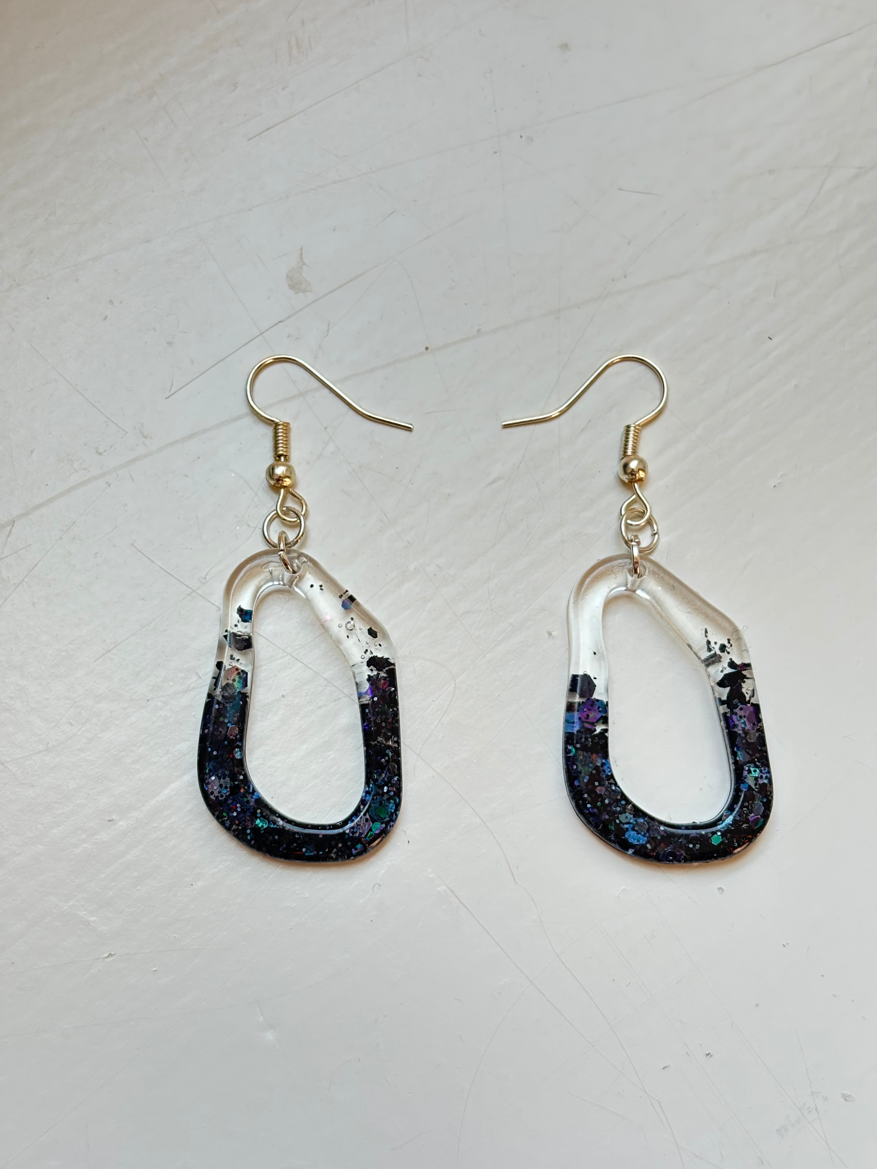 Squiggle-Hoop Earrings