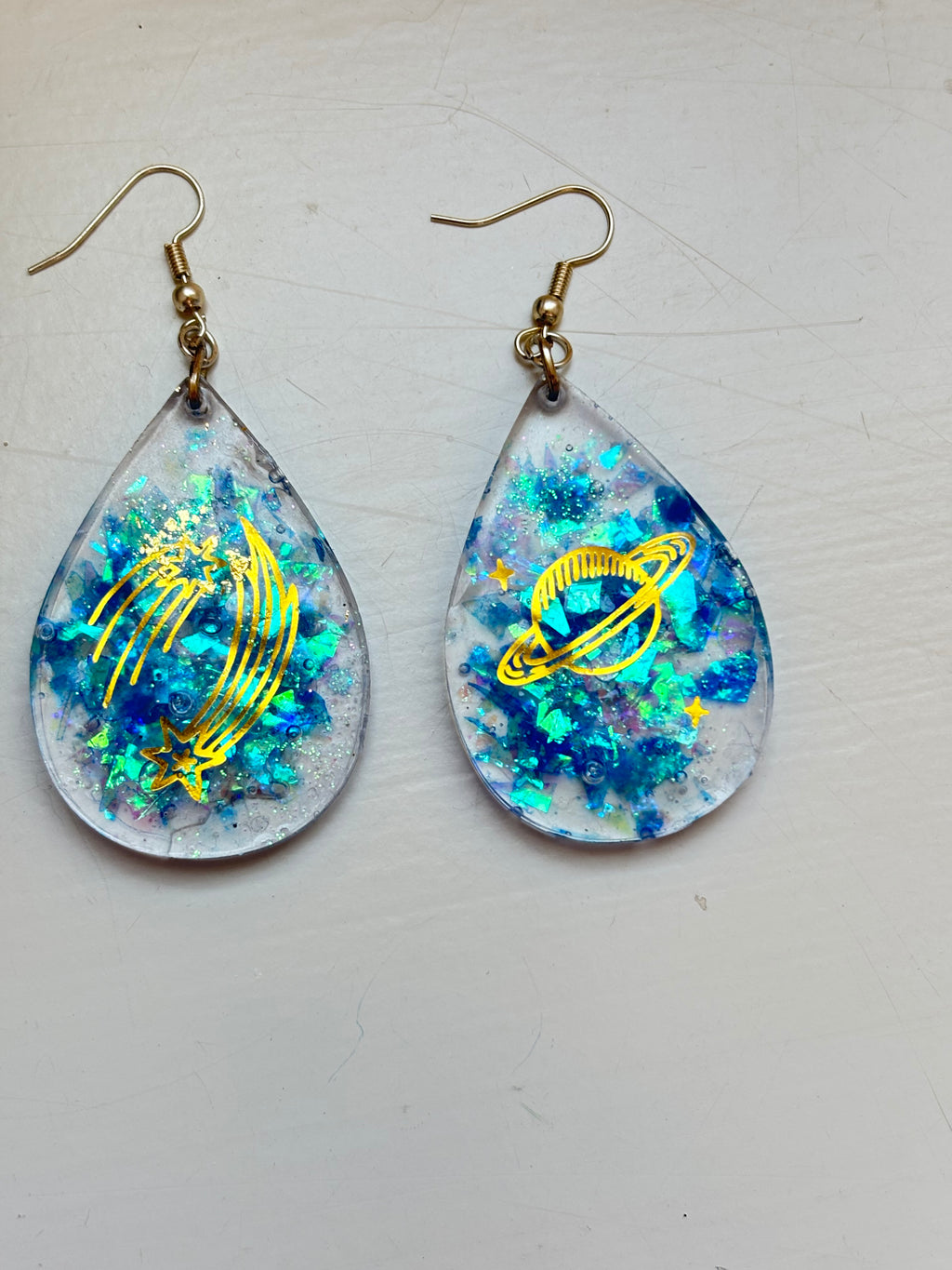 Tear-drop Stellar Earrings