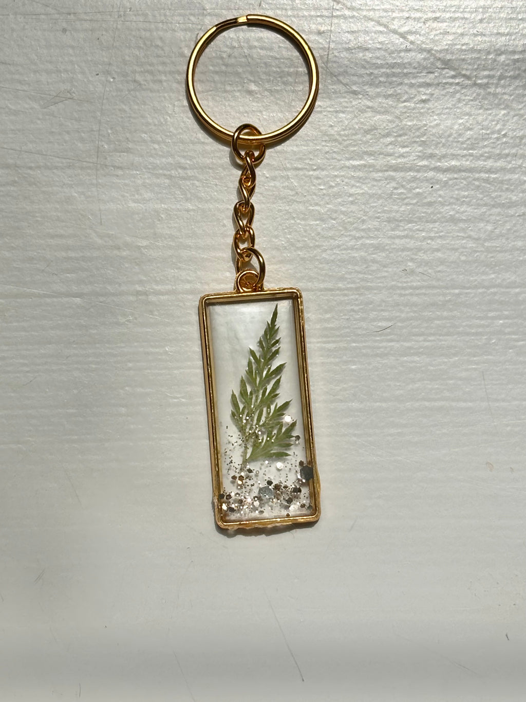 Gold and Silver Leaf Keychains
