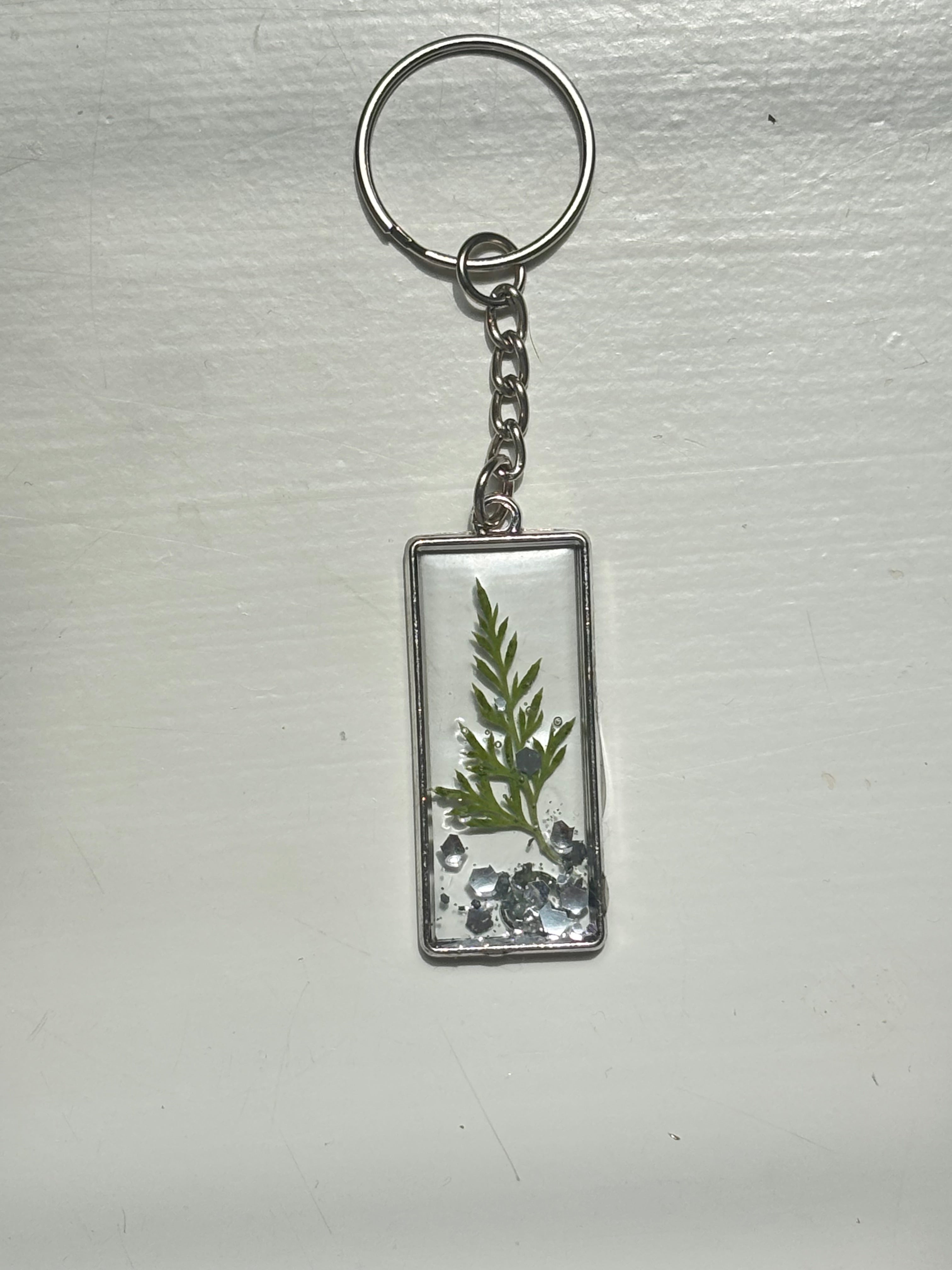 Gold and Silver Leaf Keychains