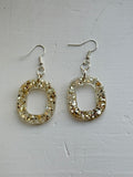 Glitter Earrings (Oval-Shaped)