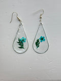 Floral Tear-drop Earrings