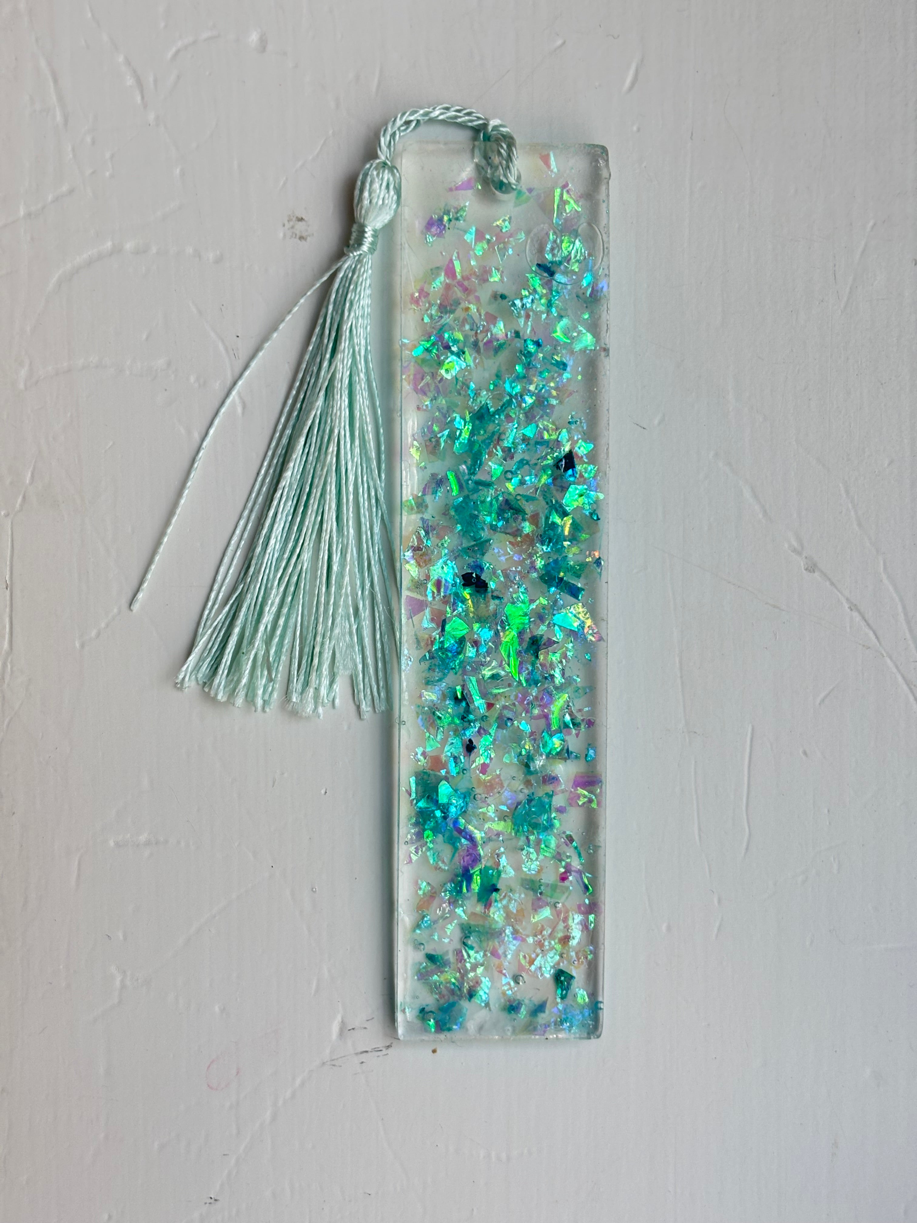 Sparkly Teal Bookmark